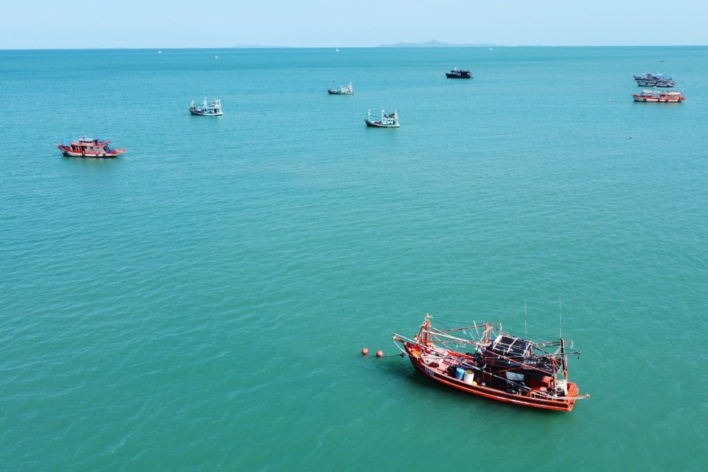 Thai fishing boats sail in the Gulf of Thailand. The seabed holds oil and gas reserves worth an estimated US$300 billion. Photo: Aidan Jones