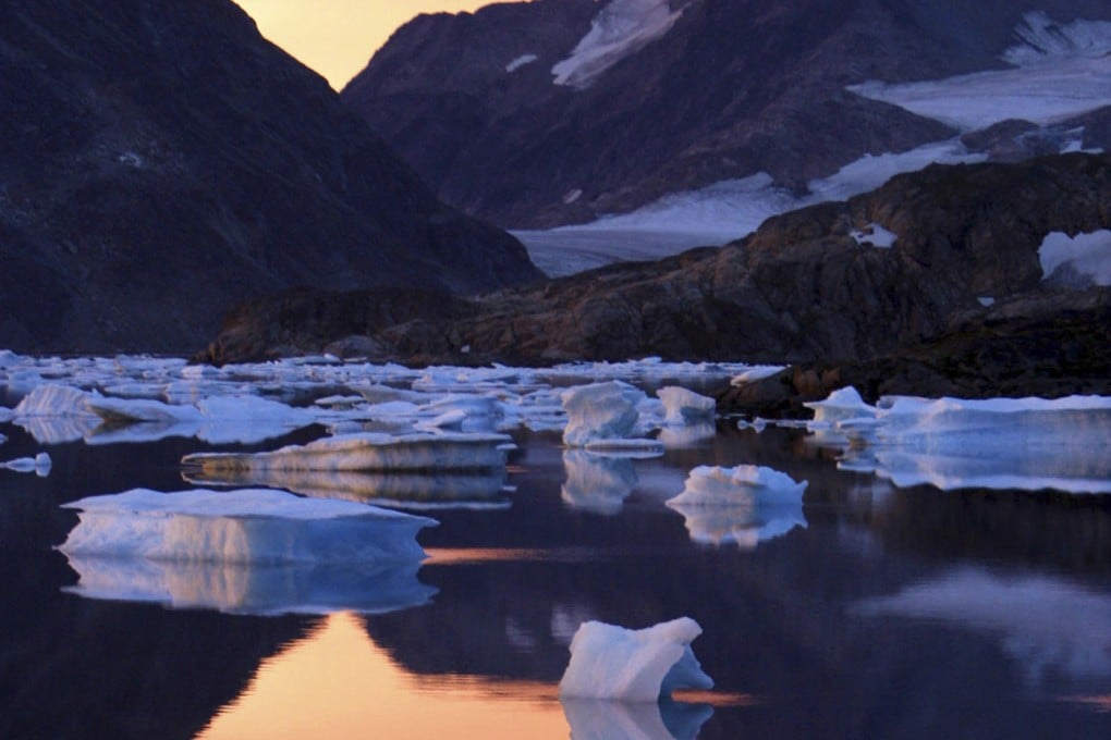Ice floats in a bay in Greenland. File photo: AP