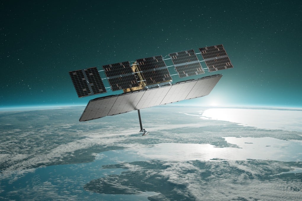 An artist’s concept of a satellite operated by ICEYE over Europe. Image: ICEYE