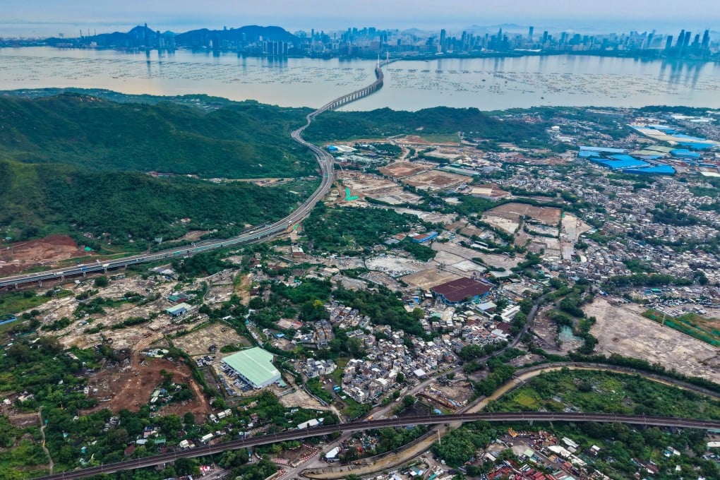 An aerial view of the Hung Shui Kiu/Ha Tsuen New Development Area of the Northern Metropolis. Photo: Karma Lo