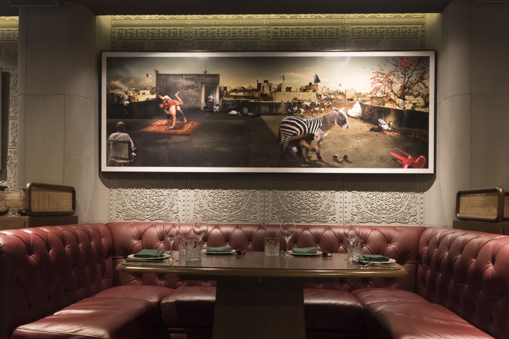 The interior of New Punjab Club recalls the liberated post-colonial era in Pakistan and India.