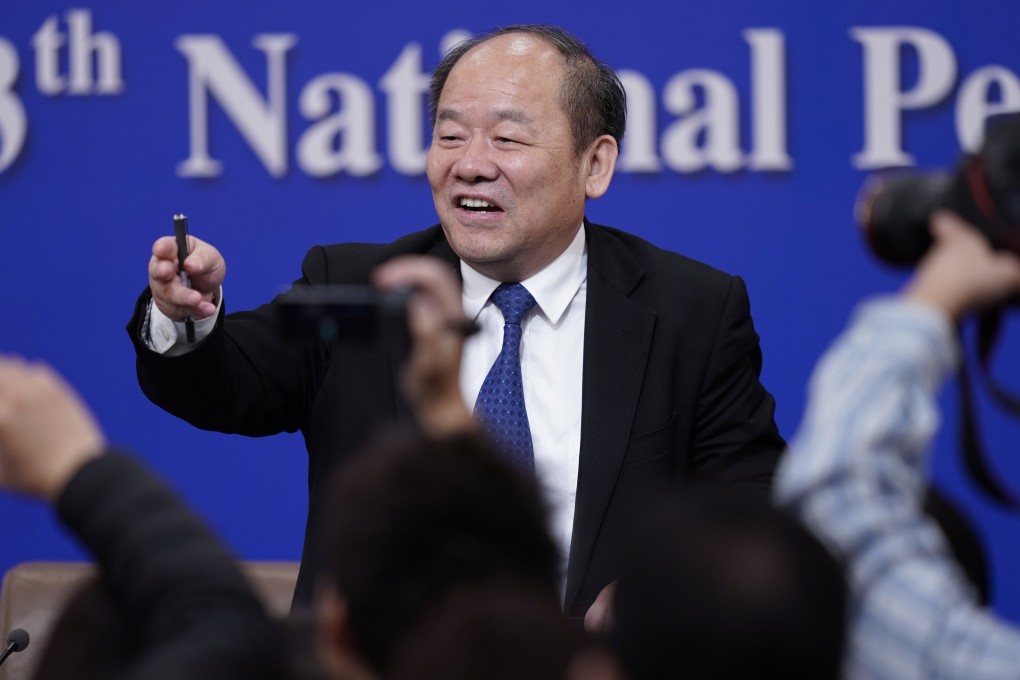 Ning Jizhe, the head of China’s National Bureau of Statistics. Photo: EPA