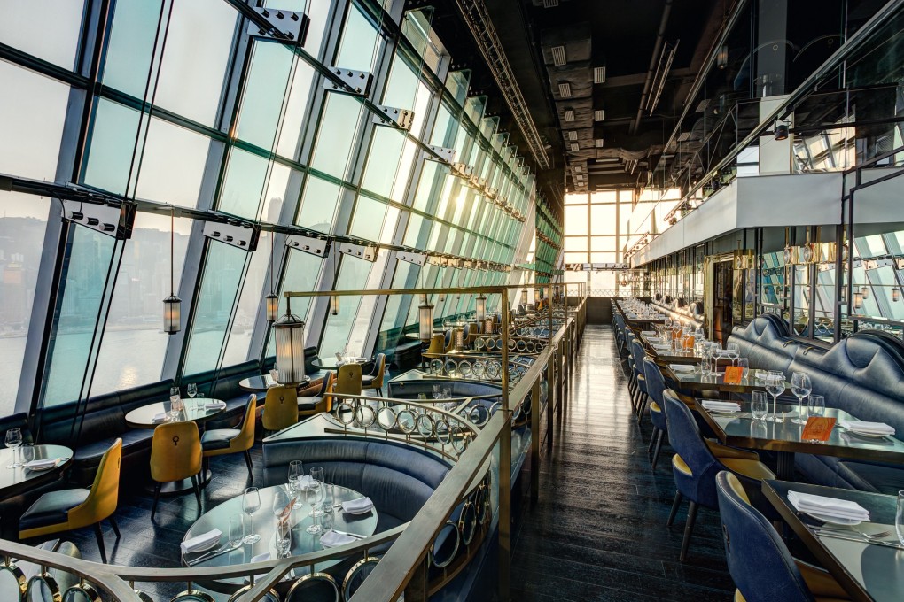 Wonderful harbour views through floor-to-ceiling windows complement an uber-chic decor.