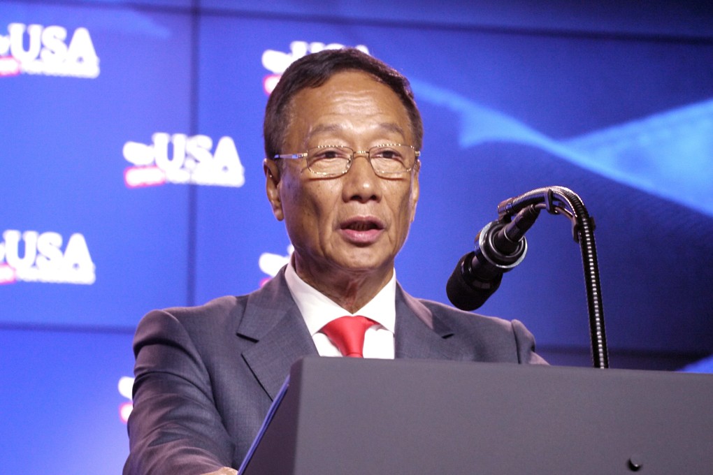Terry Gou Tai-ming, the founder and chairman of Hon Hai Precision Industry, also known as Foxconn Technology Group. The Taiwan-based company is the world’s largest electronics contract manufacturer. Photo: CNA