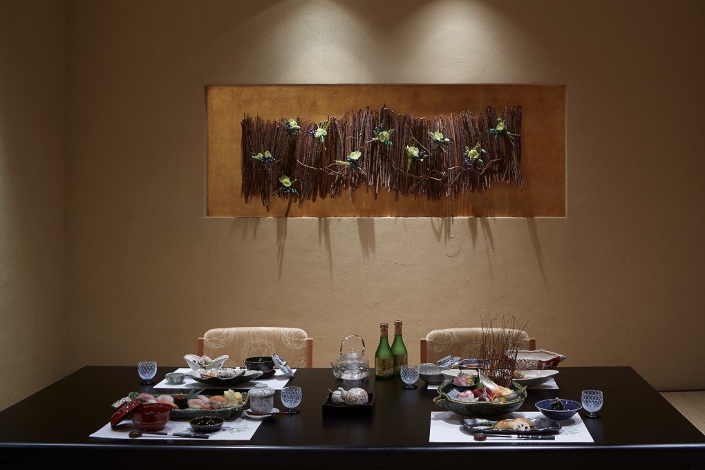 Nadaman’s Japanese feel is heightened by decor incorporating bamboo and wood.