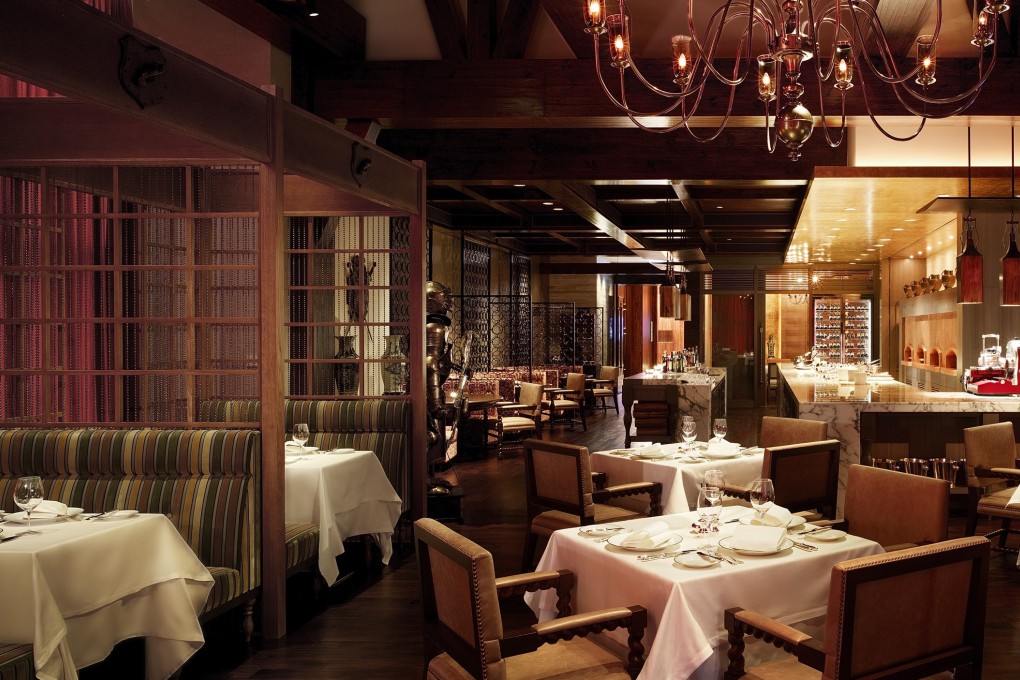 The handsome interior at Hugo’s has been replicated from its original Nathan Road venue.