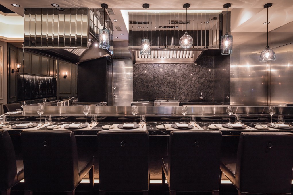 The interior of Daisuke Mori’s Takumi in Wan Chai, which offers French-Japanese cuisine.