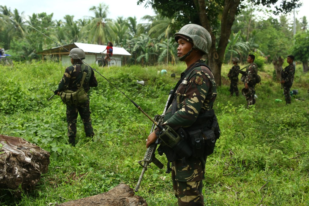 Philippine soldiers patrolling in the southern island of Mindanao. Photo: AFP