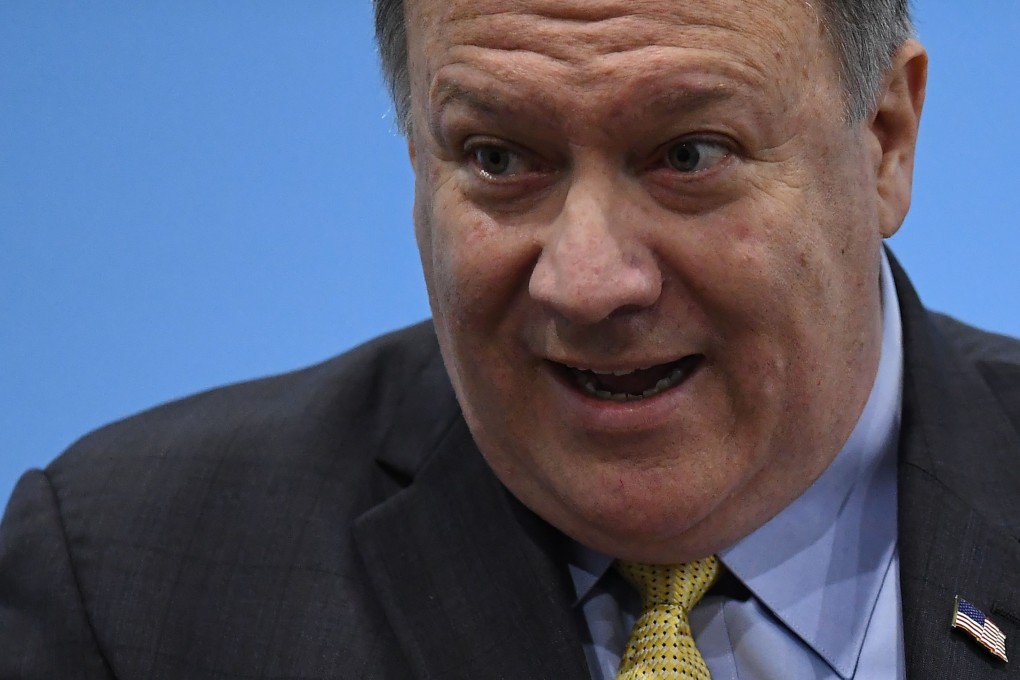 US Secretary of State Mike Pompeo has levelled multiple accusations at China’s foreign policy, from the South China Sea to its “Belt and Road Initiative”. Photo: AFP