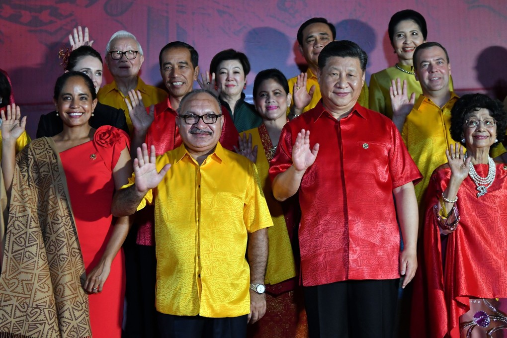 Apec leaders pose during the 2018 summit in Port Moresby. Photo: AFP