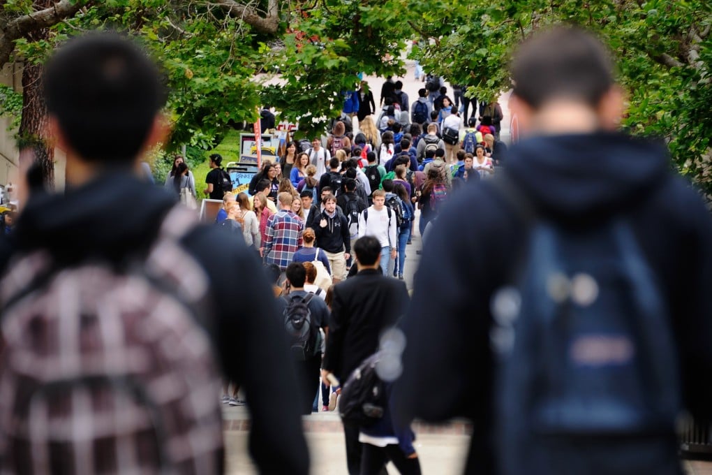 A file photo of students on the campus of UCLA in Los Angeles, California. Photo: Getty Images/AFP/Kevork Djansezian