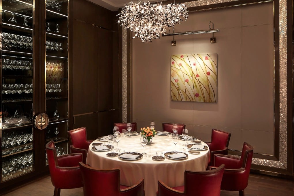 One of the private rooms at 81/2 Otto e Mezzo Bombana Macau.