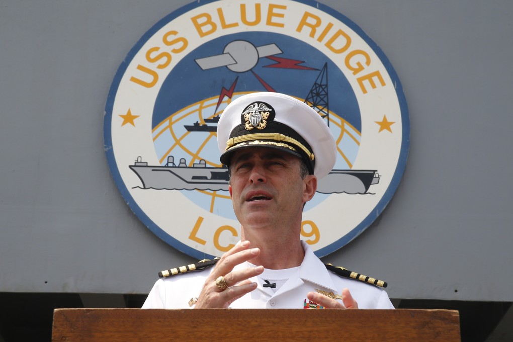 US Navy Captain Eric Anduze, Commander of the USS Blue Ridge. Photo: AP