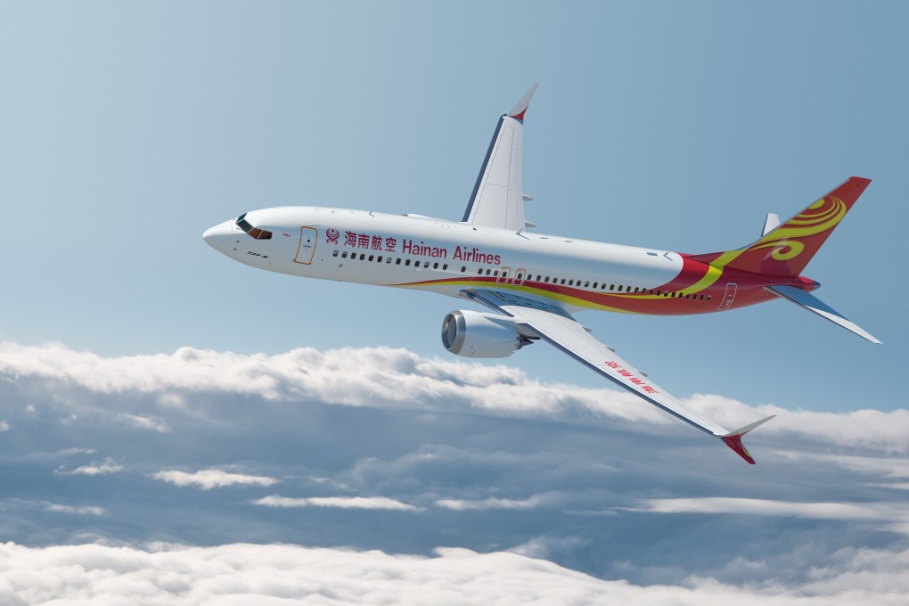 Hainan Airlines, based in Haikou, operates 11 of Boeing 737 MAX 8 aircraft. Photo: Handout