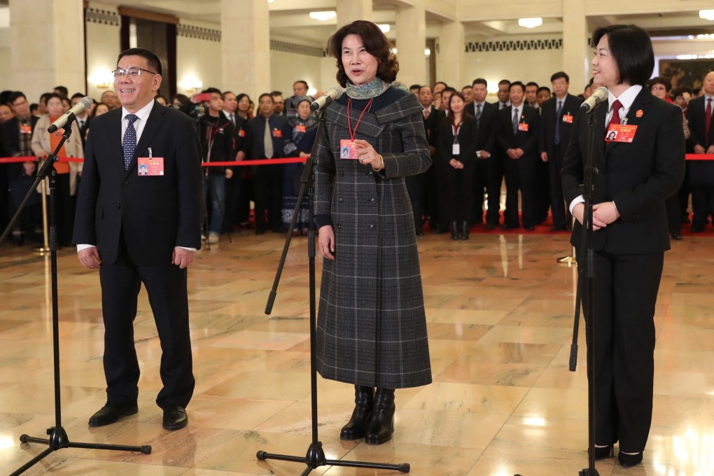 National People’s Congress delegate Dong Mingzhu said the US-China trade war will not affect Gree Electric and her plans to triple its annual revenue in the next few years. Photo: Xinhua