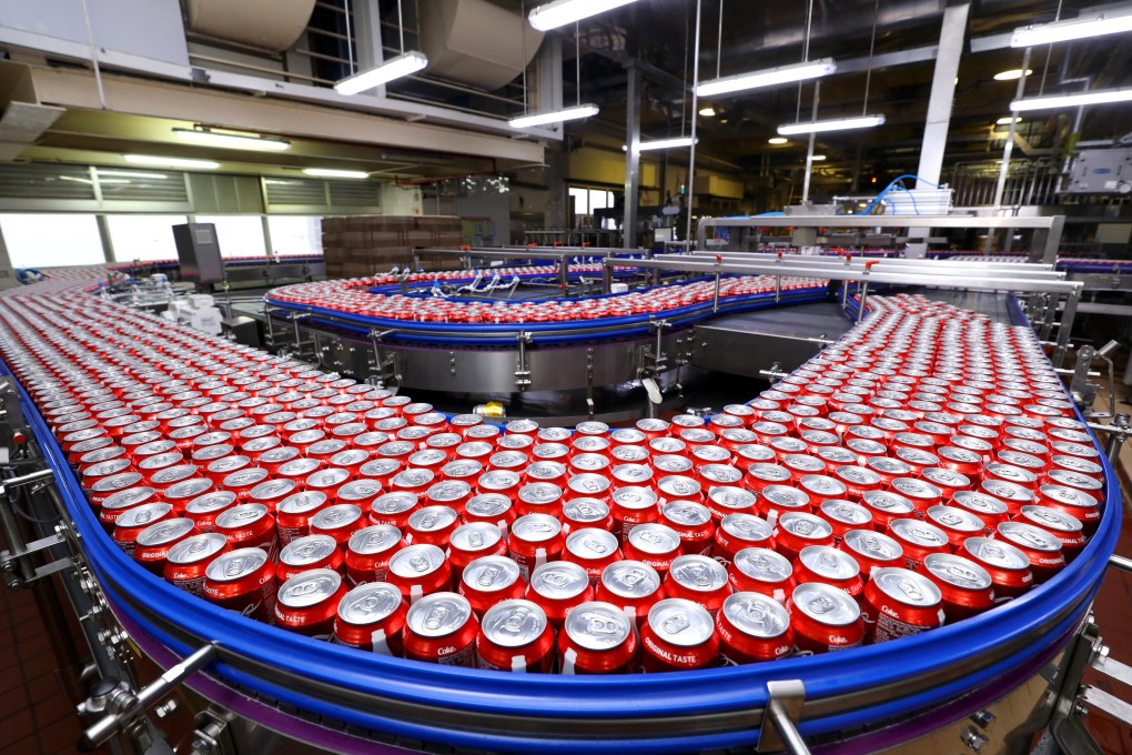 A new aluminium cans production line of Swire Coca-Cola Hong Kong. Swire Pacific, one of the world’s largest Coca Cola bottlers, produces as many as 60 beverage brands in total, selling them to a franchise population of 727 million people. Photo: Handout