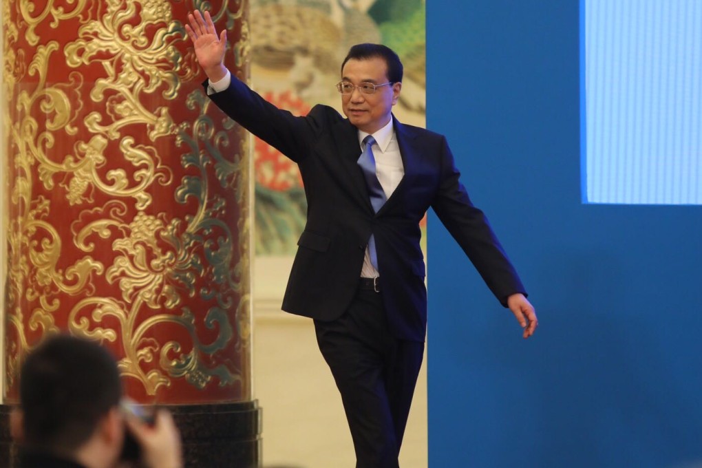 Premier Li Keqiang arrives at the press conference as the National People’s Congress 2019 closes. Photo: Simon Song