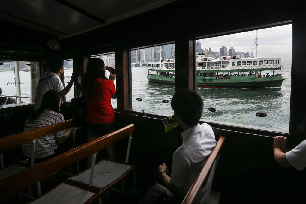 The Star Ferry departs from Tsim Sha Tsui on its way across the harbour to Hong Kong Island. Photo: Sam Tsang