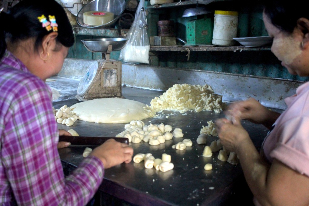 Rabbit Bakery in Yangon are known for their Taiwanese sun cakes. Photo: Tiffany Teng