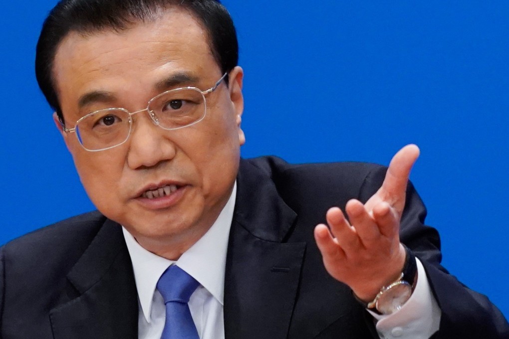 Li Keqiang spoke on Friday afternoon, shortly after the new law’s passage. Photo: EPA