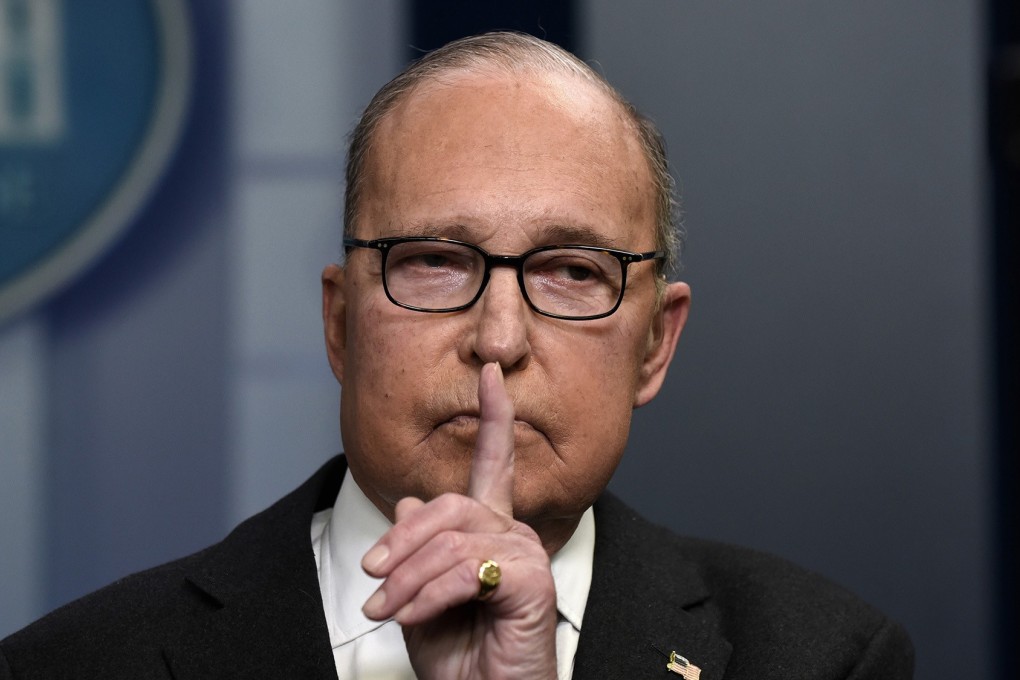 White House economic adviser Larry Kudlow discusses the US’ trade negotiations with China on January 22. Photo: Abaca Press/TNS
