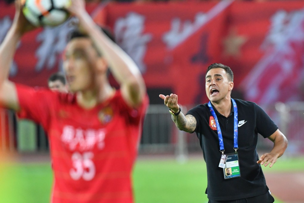 Fabio Cannavaro is Guangzhou Evergrande’s head coach in the Chinese Super League. Photo: Xinhua