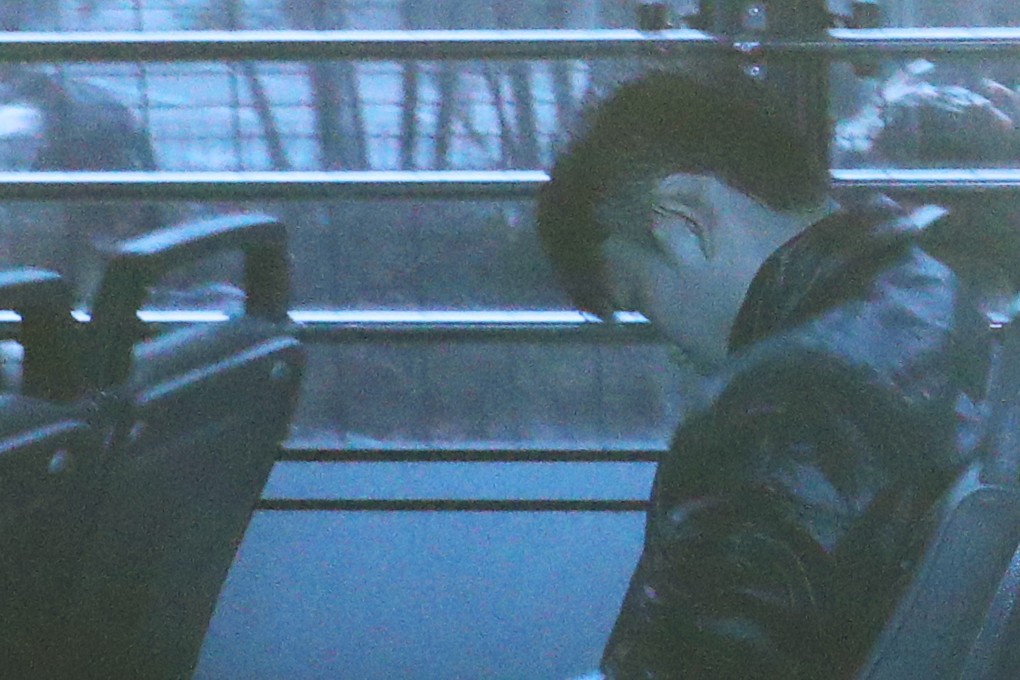 Chan Tong-kai, 19, is driven away from Kwun Tong court on March 15, 2018. He is suspected of killing his girlfriend, Poon Hiu-wing, in Taiwan. Photo: Winson Wong