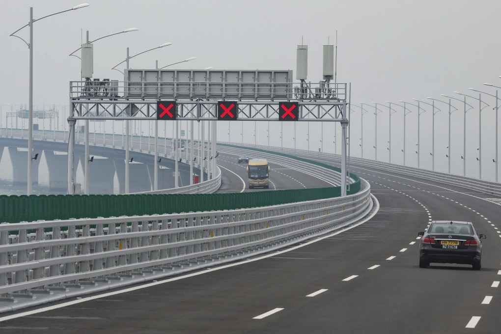 The chairman of Hong Kong-listed Target Insurance said the need for three car insurance policies to use the Hong Kong-Zhuhai-Macau Bridge was stupid and expensive. Photo: Nora Tam