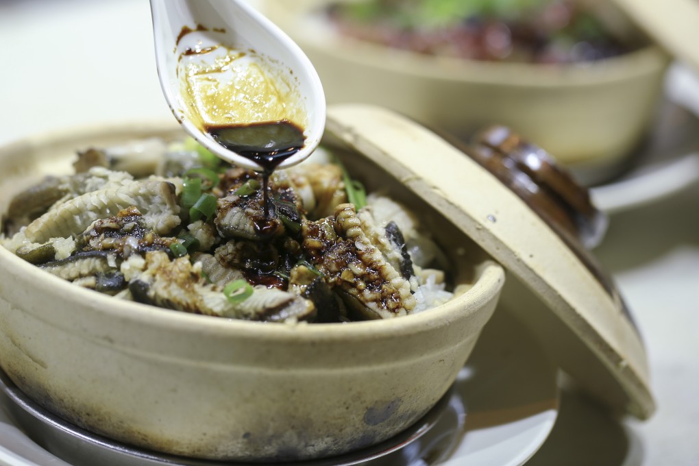 Eel and frog leg clay pot rice (bo tsai faan) at Chan Hon Kee Restaurant in Tai Po – Movana Chen loves its local food. Photo: Jonathan Wong