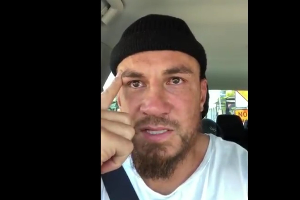 Sonny Bill Williams during his Twitter post. Photo: Twitter