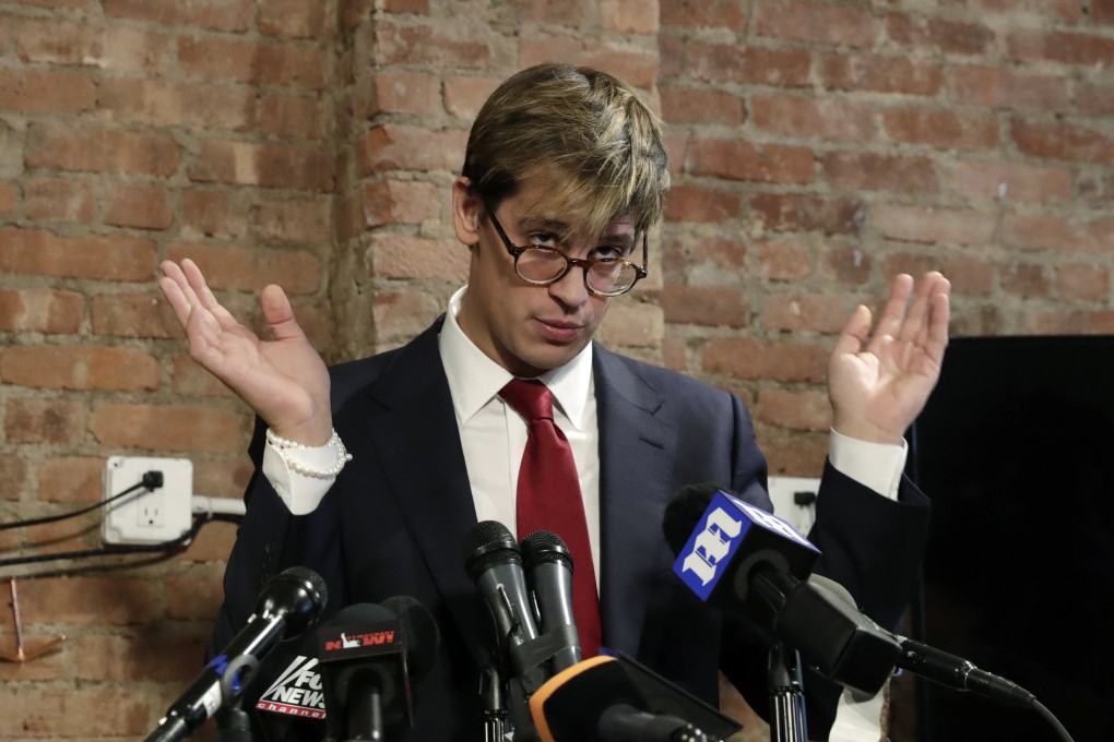 Right-wing commentator Milo Yiannopoulos. Photo: EPA
