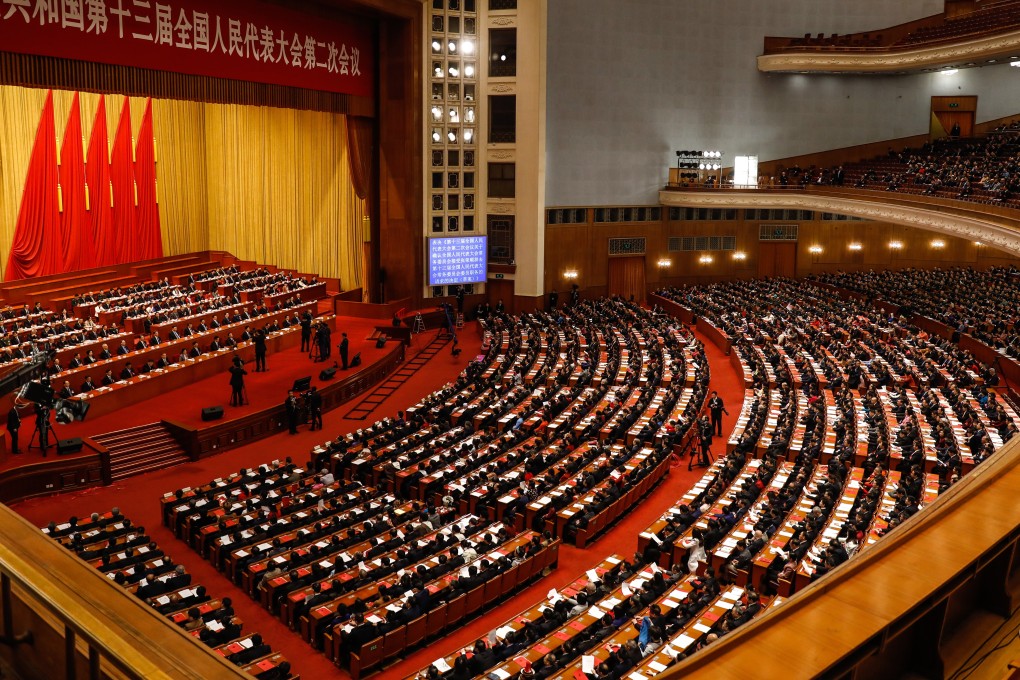 Chinese Premier Li Keqiang said announced the tax cuts for the manufacturing industry during the National People’s Congress in Beijing. Photo: EPA