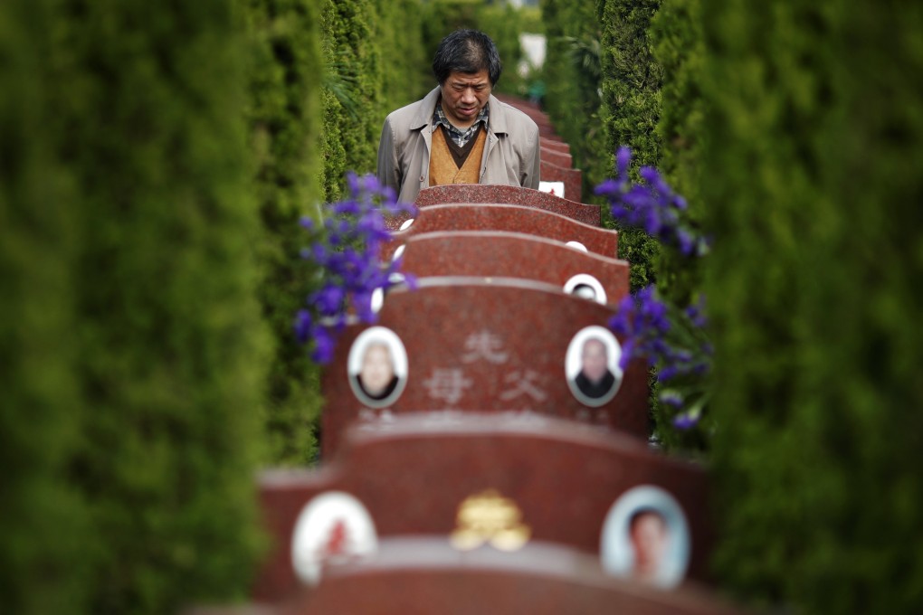 A graveyard on the outskirts of Shanghai. China’s middle-class is bringing ‘spring to the funeral industry’, according to Bai Xiaojiang, chairman at Fu Shou Yuan International. Photo: Reuters