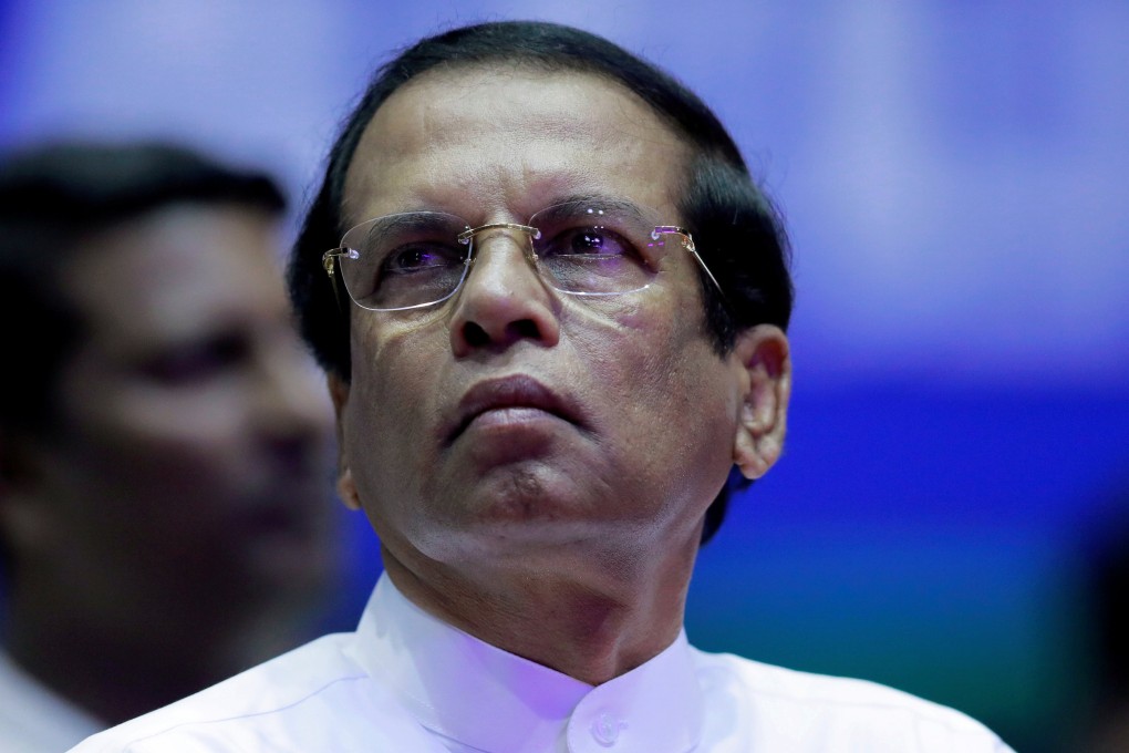Sri Lanka's President Maithripala Sirisena accused Singapore of harbouring a fugitive former central bank chief on Monday. Photo: Reuters