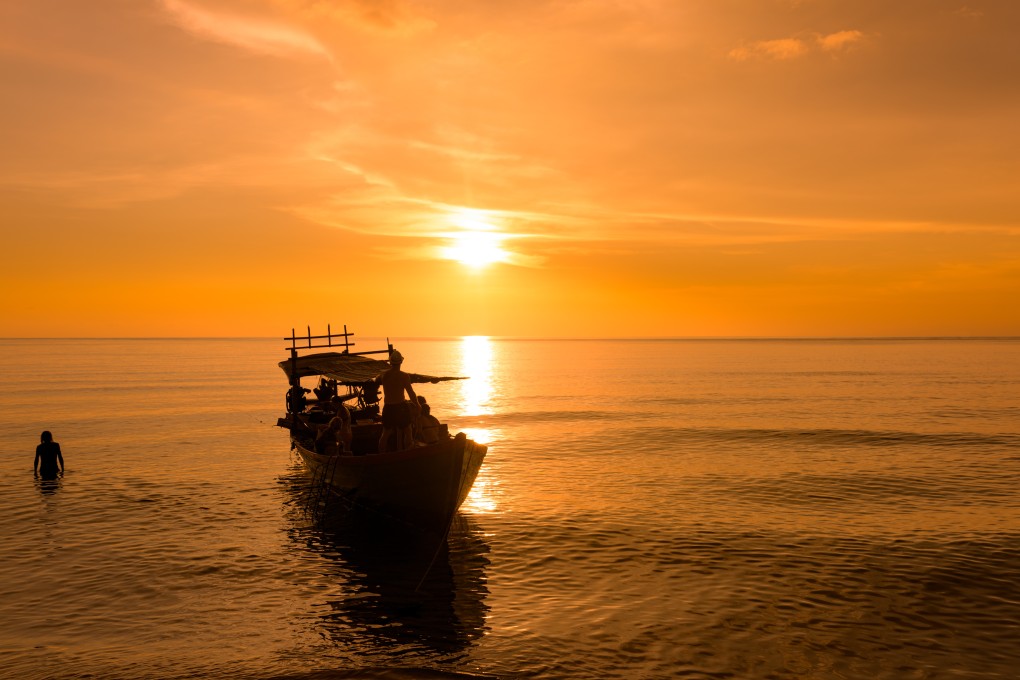 A beautiful sunset on Koh Rong Samloem island, Cambodia, where you’ll still find solitude and unspoiled nature – but for how much longer? Photo: Shutterstock
