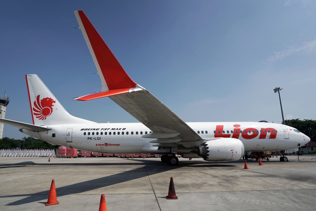 A grounded Lion Air Boeing 737 MAX 8 aircraft sits on the tarmac in Cenkareng, Indonesia. Photo: Bloomberg