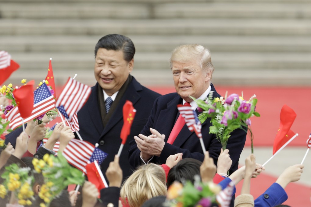 If Donald Trump claims to be the first American president to stand up to Beijing since Nixon, then Xi is the first post-Mao leader to challenge outright US leadership in global governance. Both men are seen in Beijing in Novemnber 2017. Photo: Bloomberg
