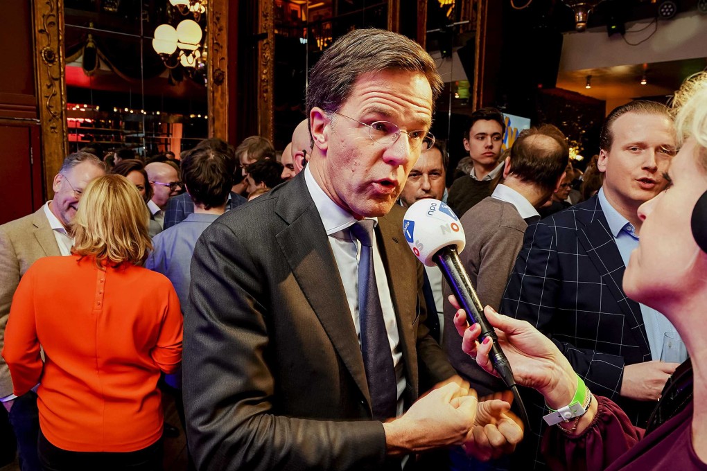 Dutch Prime Minister Mark Rutte, whose People's Party for Freedom and Democracy lost its majority in the elections. Photo: EPA