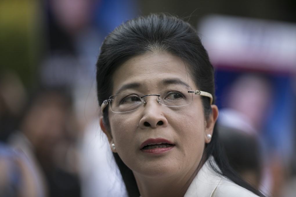 Pheu Thai Party leader Sudarat Keyuraphan says the junta’s rules should not “thwart the will of the people”. Photo: Bloomberg