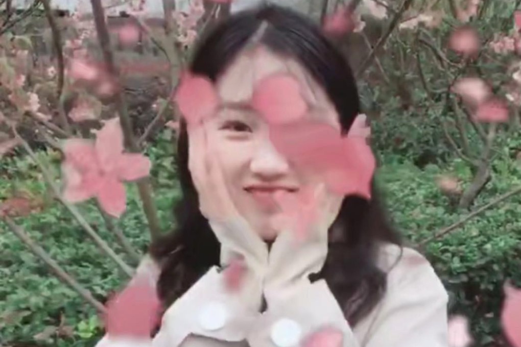 Douyin users are able to create a virtual cherry shower without harming the trees. Photo: Handout