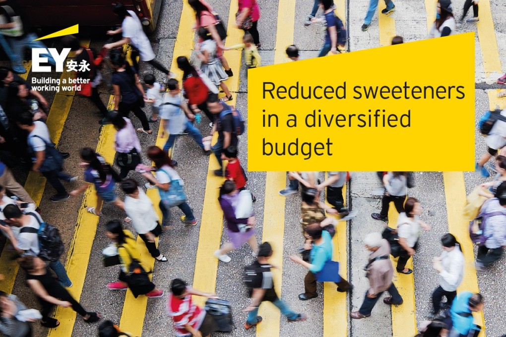 Reduced sweeteners in a diversified budget