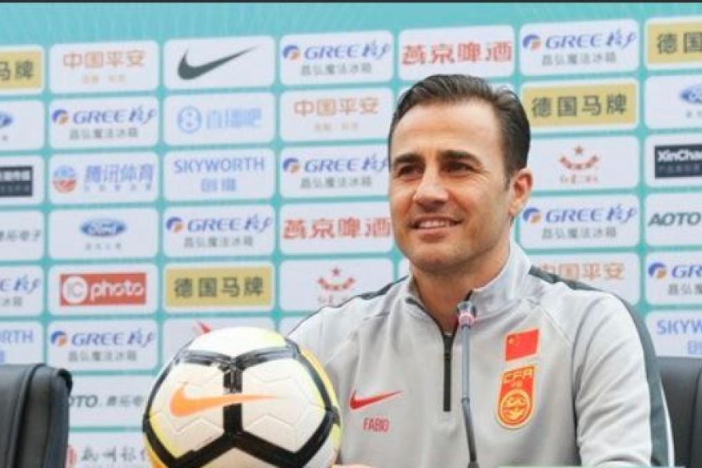 Fabio Cannavaro is immediately under fire as new China boss. Photo: Xinhua