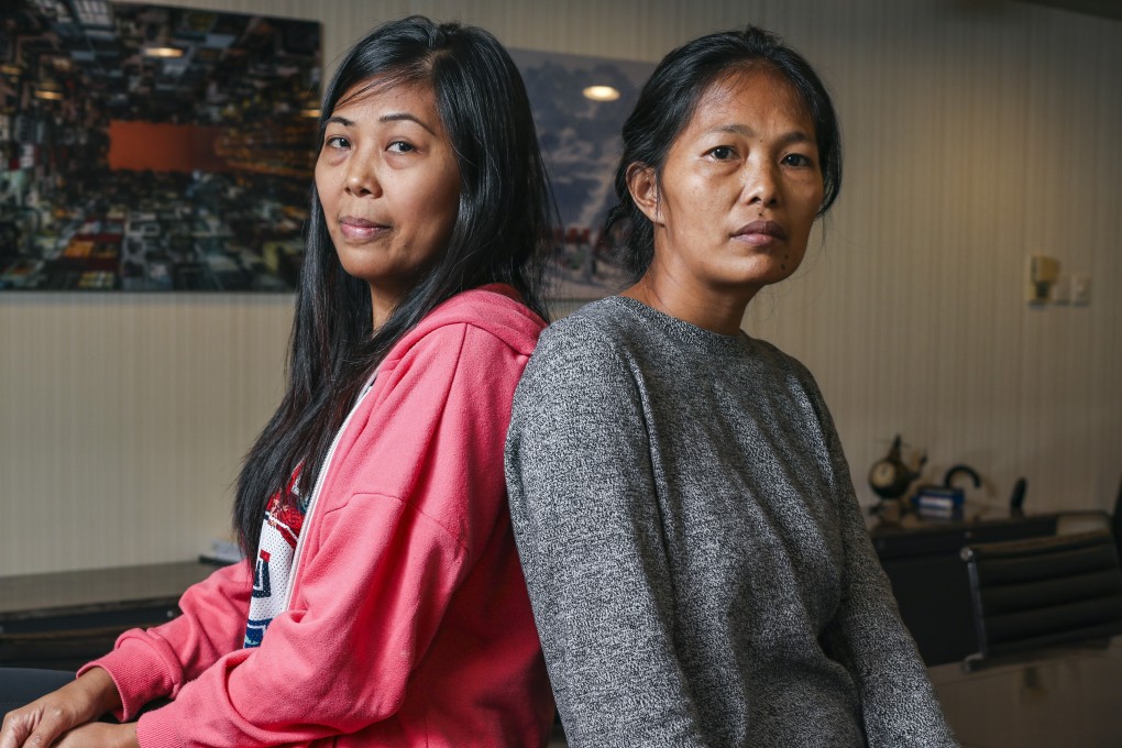 Helpers Mary Ann Allas (left) and her sister Baby Jane Allas. Photo: Xiaomei Chen