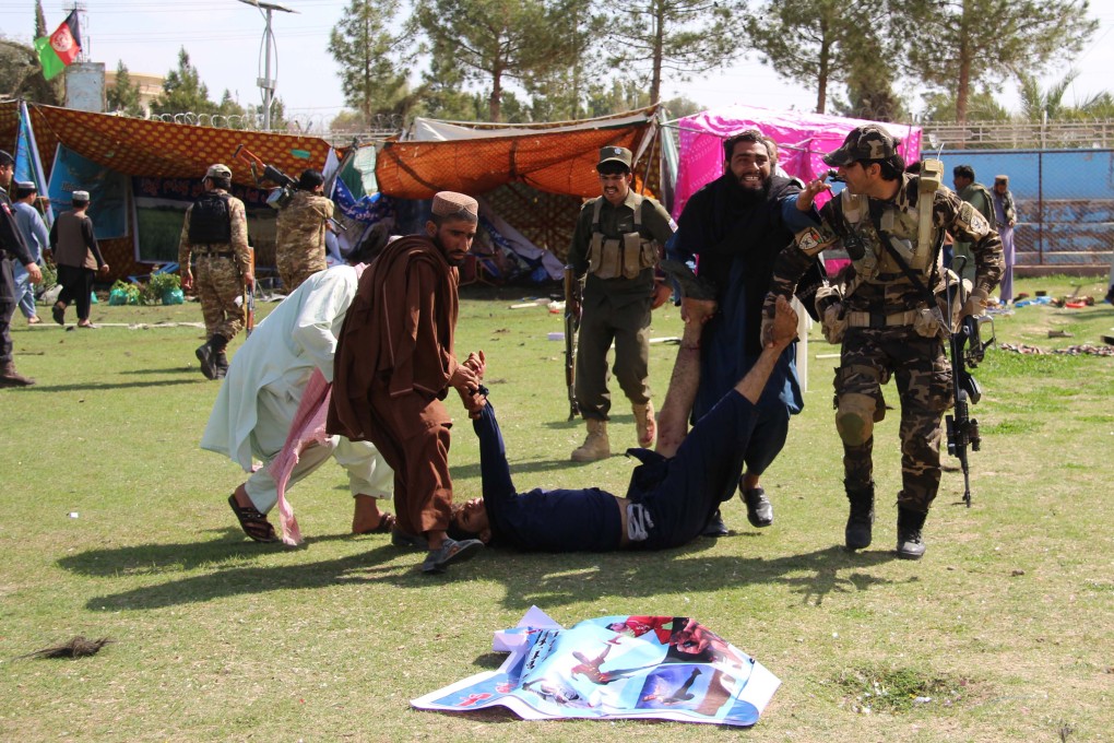 Four people were killed after blasts hit the Farmer’s Day ceremony in Helmand. Photo: EPA-EFE