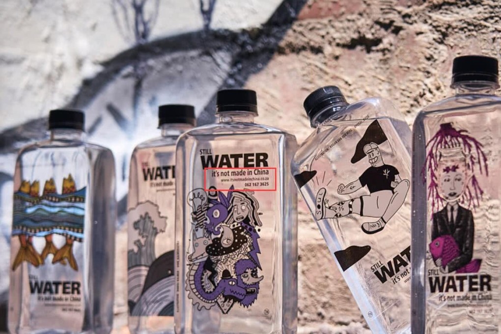 A South African bottled water company called “It’s Not Made in China” is considering changing its name after facing backlash on Chinese social media. Photo: Handout