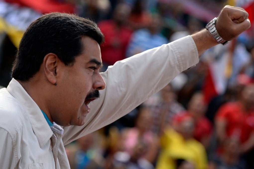 Nicolas Maduro during a rally in Caracas, Venezuela. Photo: TNS