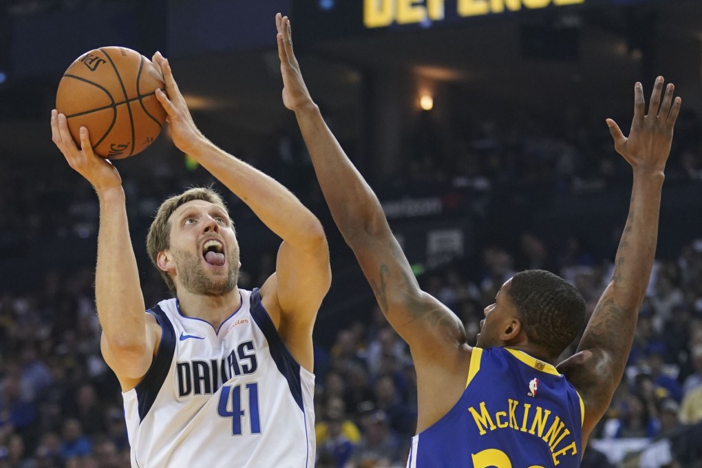 Dallas Mavericks forward Dirk Nowitzki was integral to his side’s victory over the Golden State Warriors. Photo: USA Today