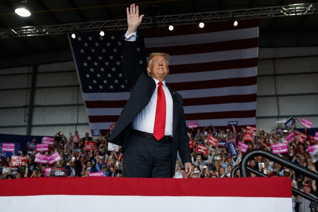 Donald Trump will foreshadow his campaign message on Thursday when he headlines a ‘Make America Great Again’ rally in Michigan. File photo: AP