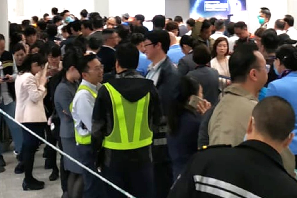 A measles vaccination station was set up at Hong Kong International Airport by the Centre for Health Protection on Saturday. Photo: Handout