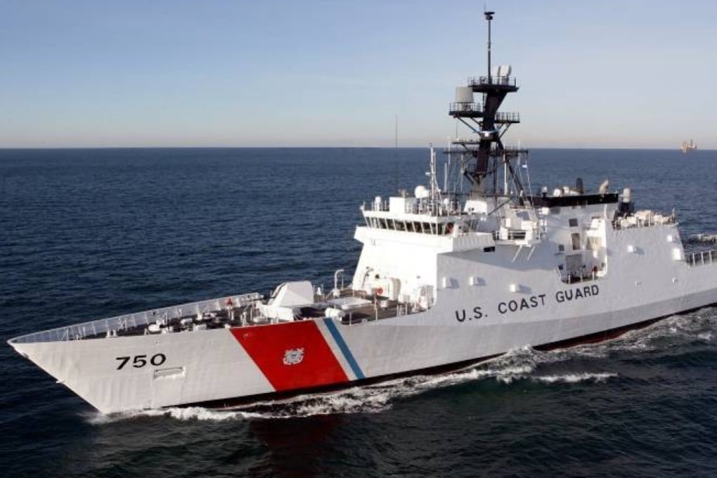 The USCGC Bertholf (above) and the guided missile destroyer USS Curtis Wilbur crossed the Taiwan Strait. Photo: Handout